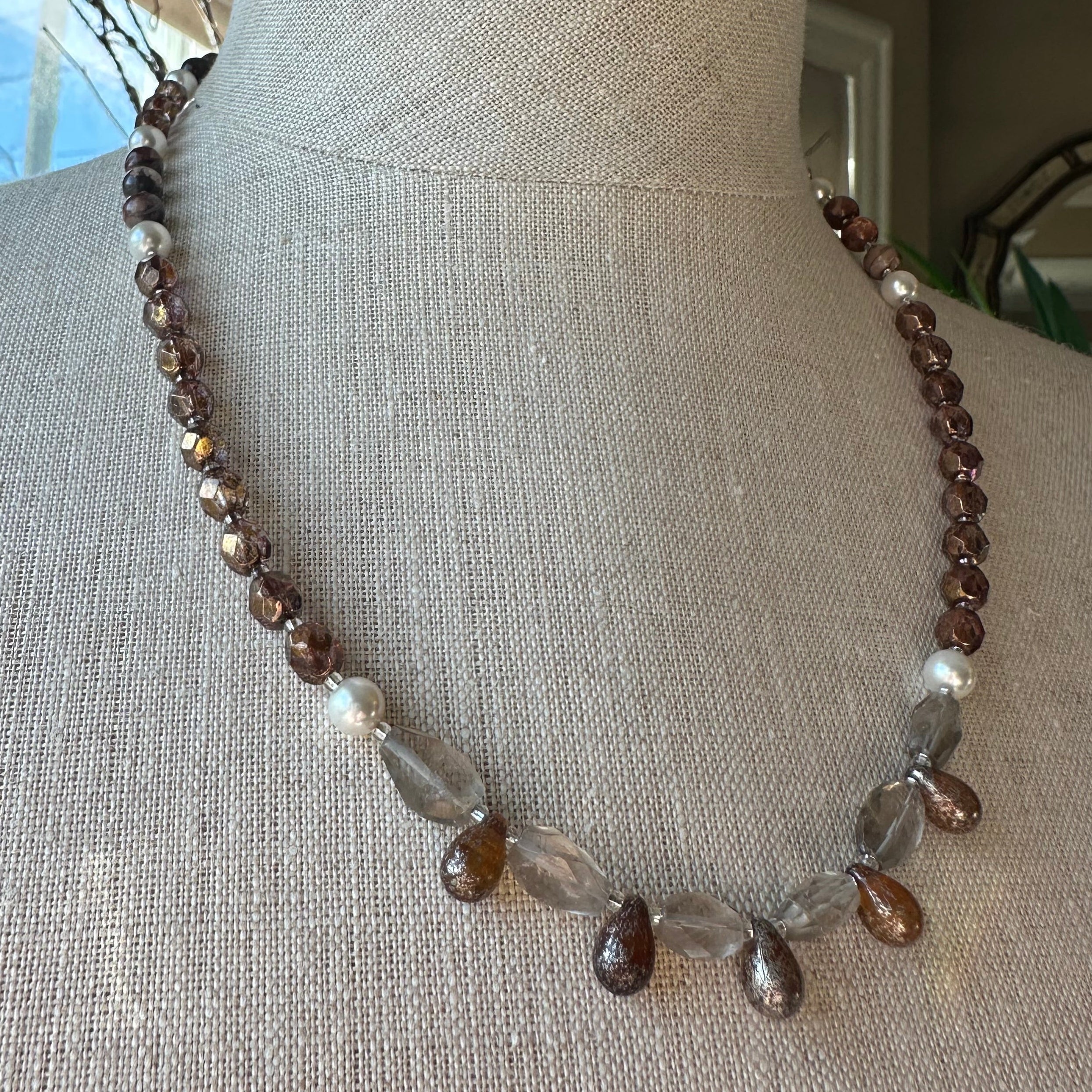 Autumn Whisper Crystal Necklace