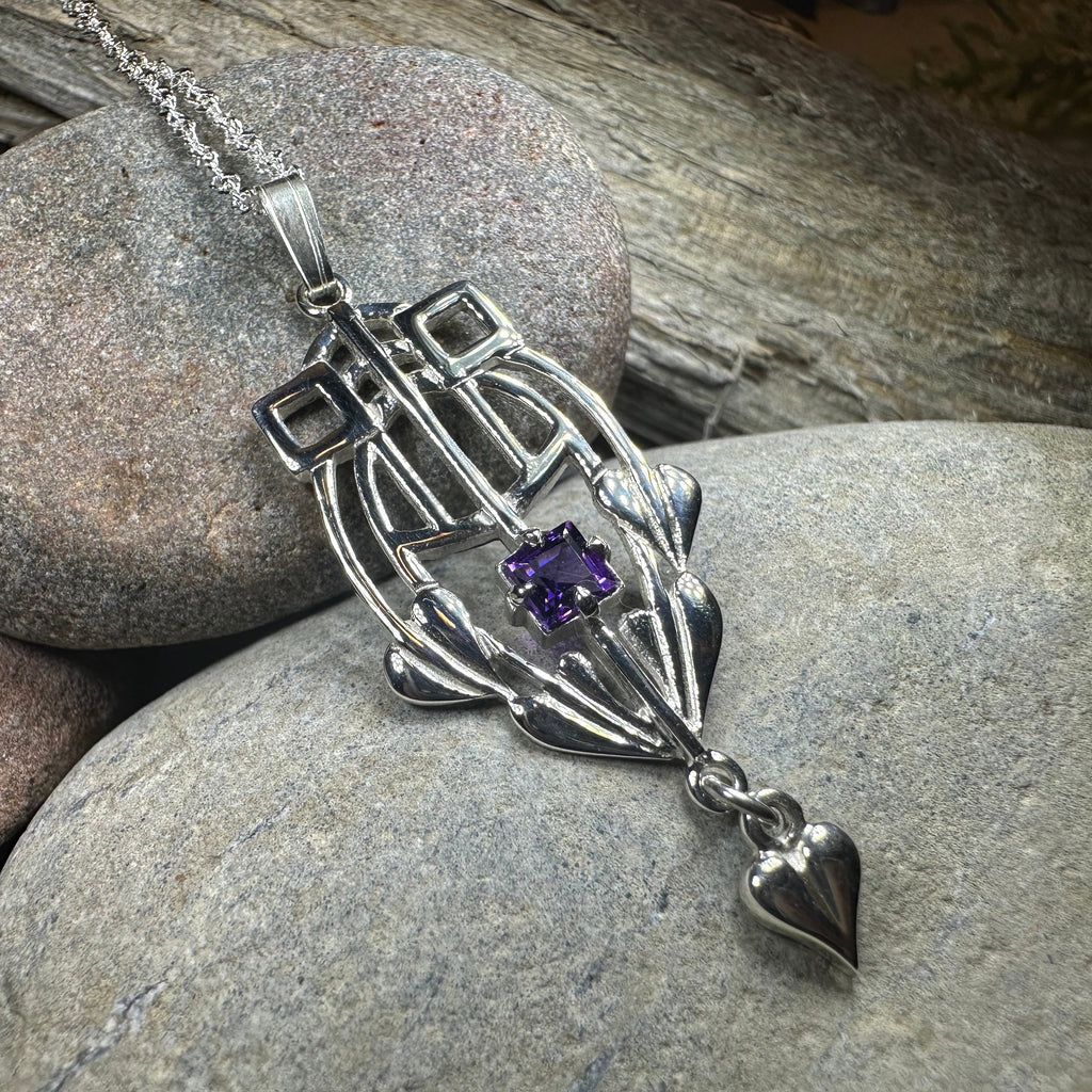 Scottish Mackintosh Thistle Necklace
