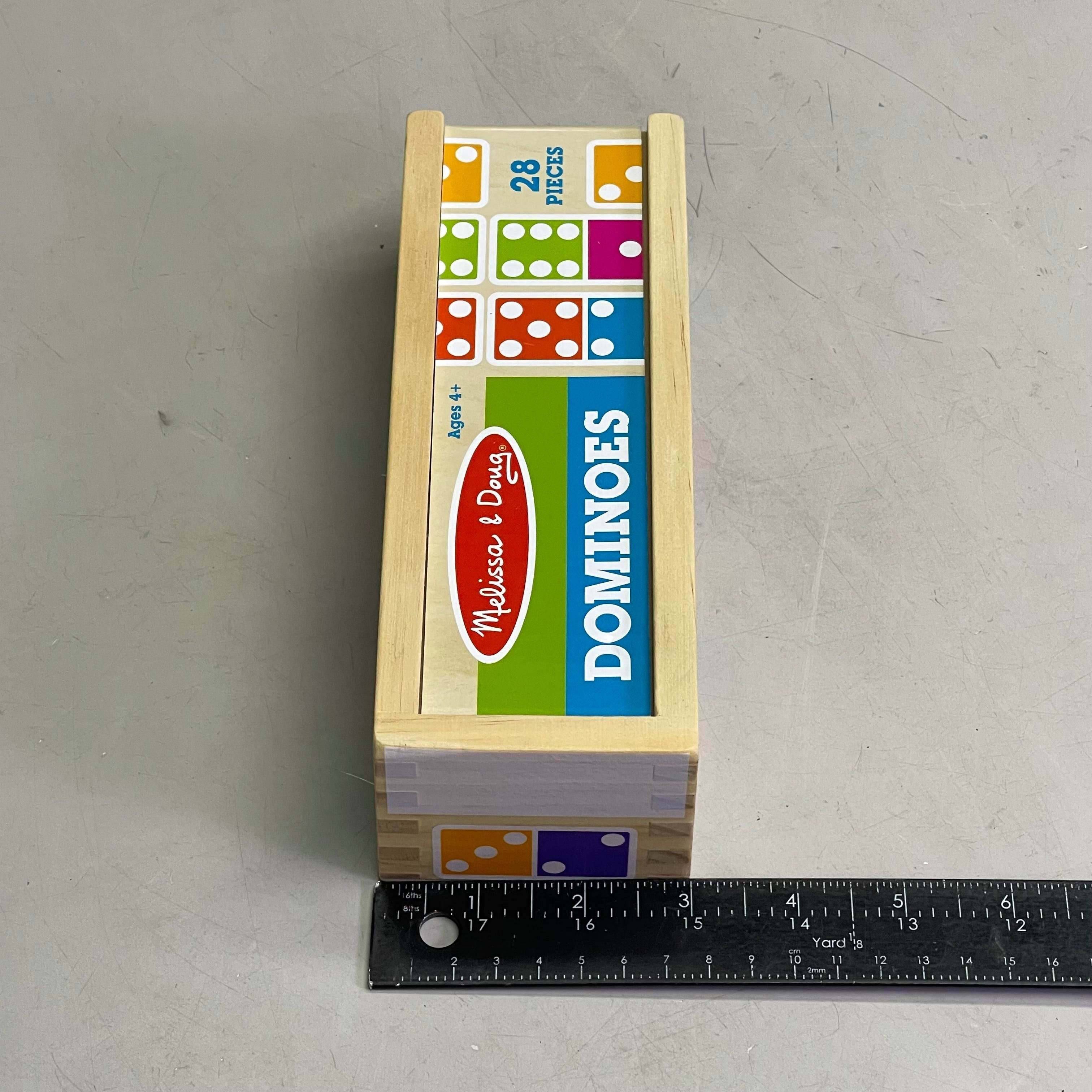 MELISSA & DOUG Dominoes Game 28 Pieces Multicolor Wood 30388 - 