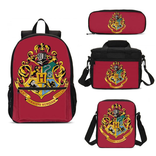 Four-piece Harry Potter School of Witchcraft and Wizardry Student Backpack