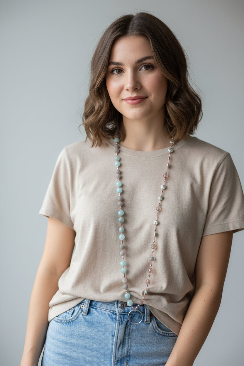 Starfire Moonflower Long Necklace
