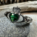 Emerald Meadow Claddagh Ring