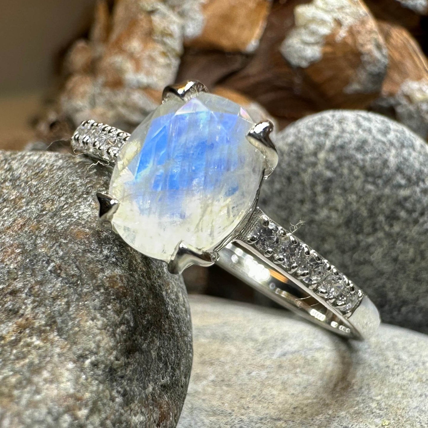 Emiliana Moonstone Promise Ring - 5