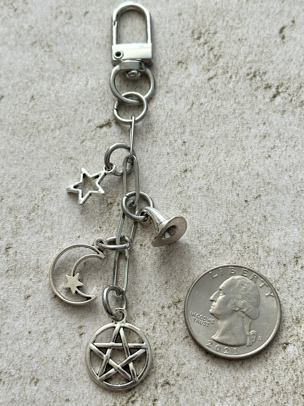 Witchy Bag Charm Keychain