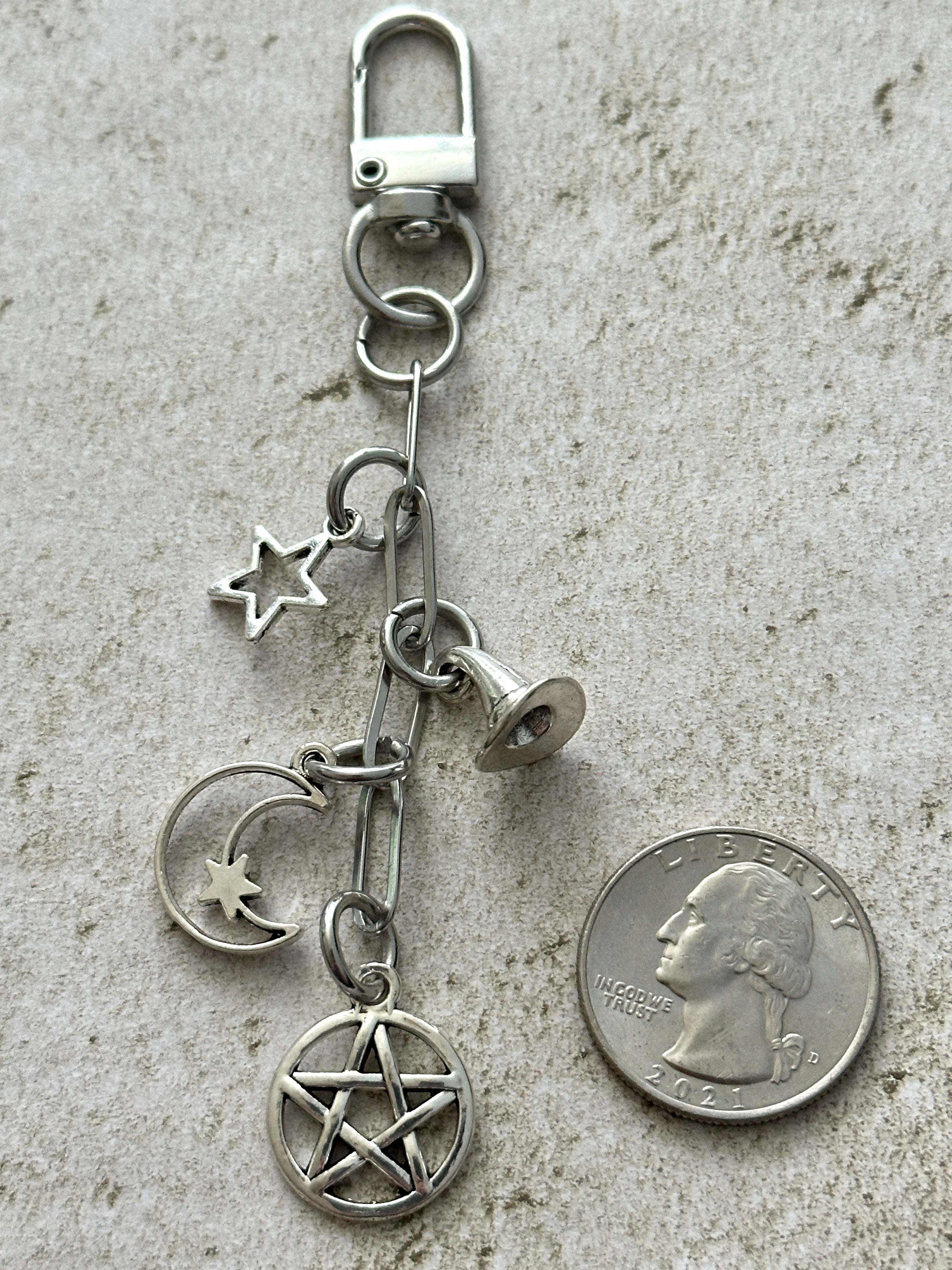 Witchy Bag Charm Keychain