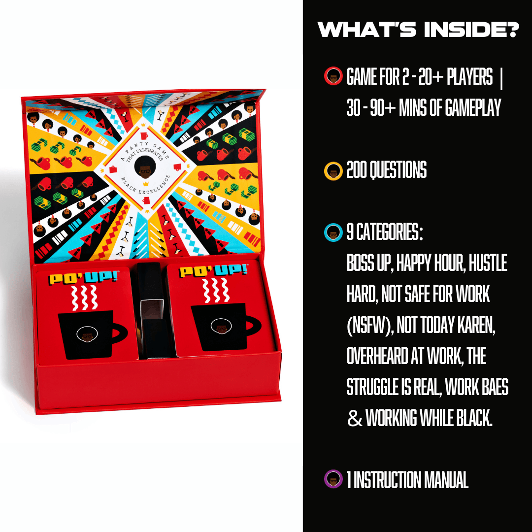 PO' UP! Card Game: Black in the Workplace Edition - 