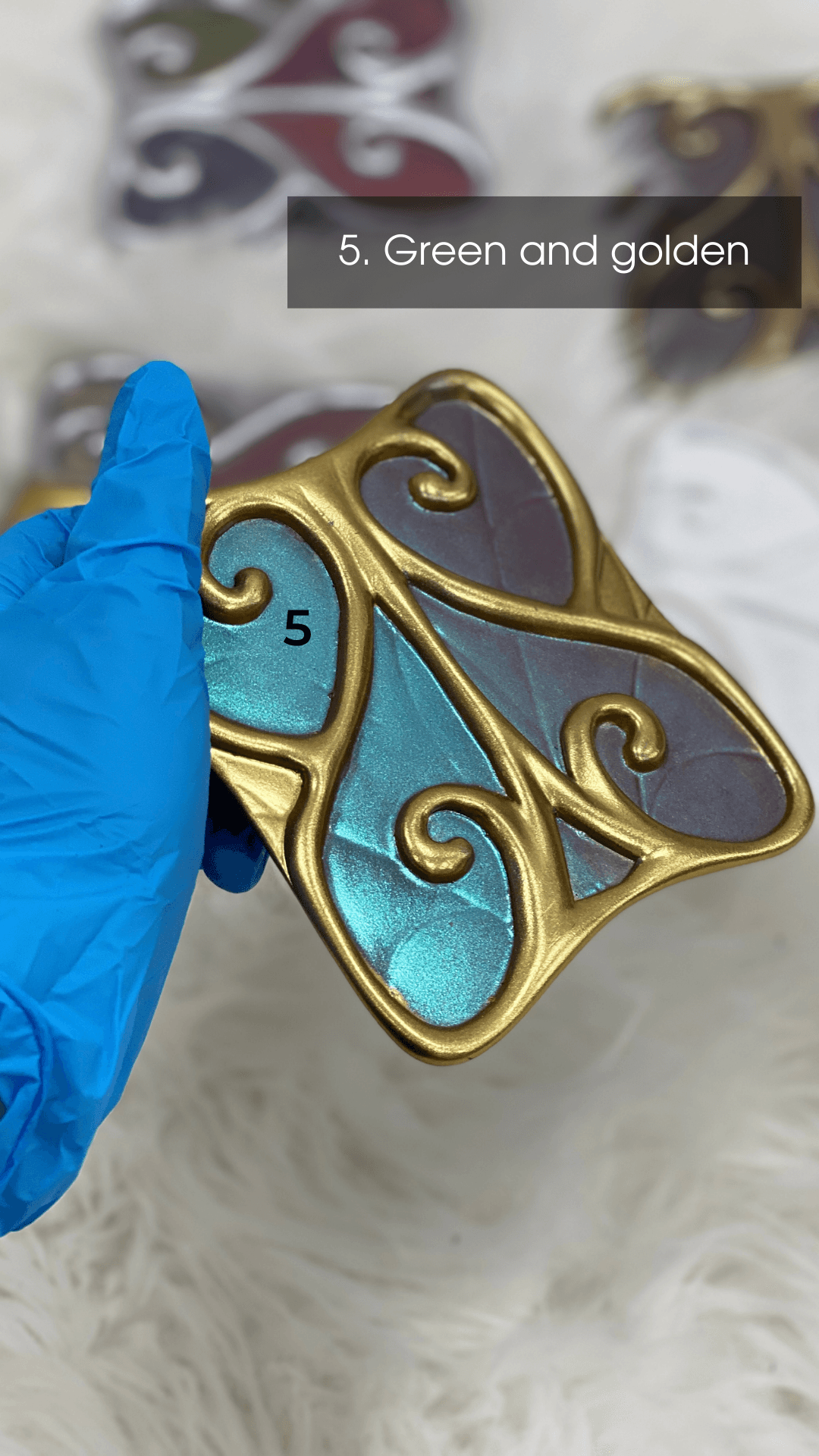 Fairy Armor Custom Colours Set - S / Metalic green + silver