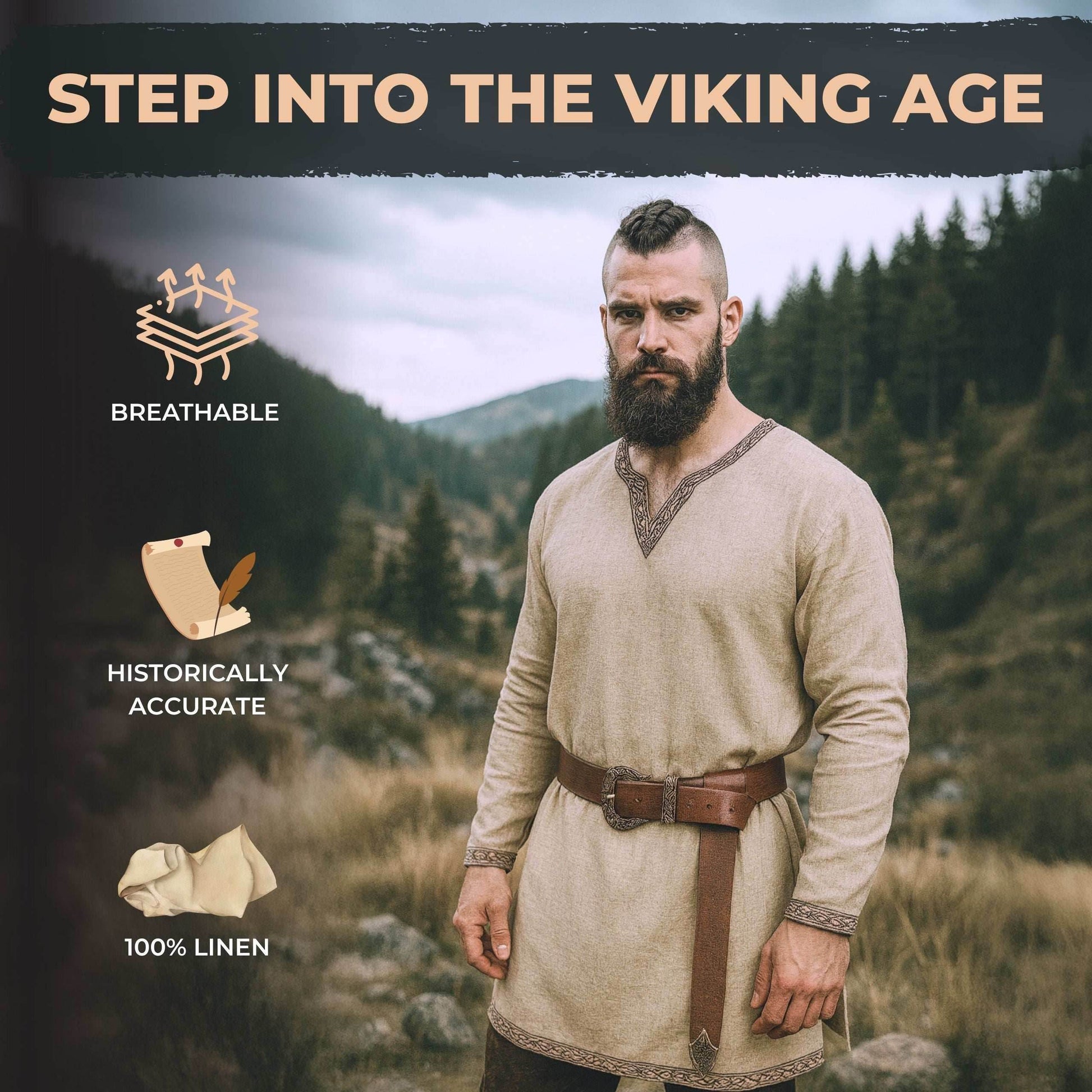 Linen Tunic - Long Sleeve / Medium