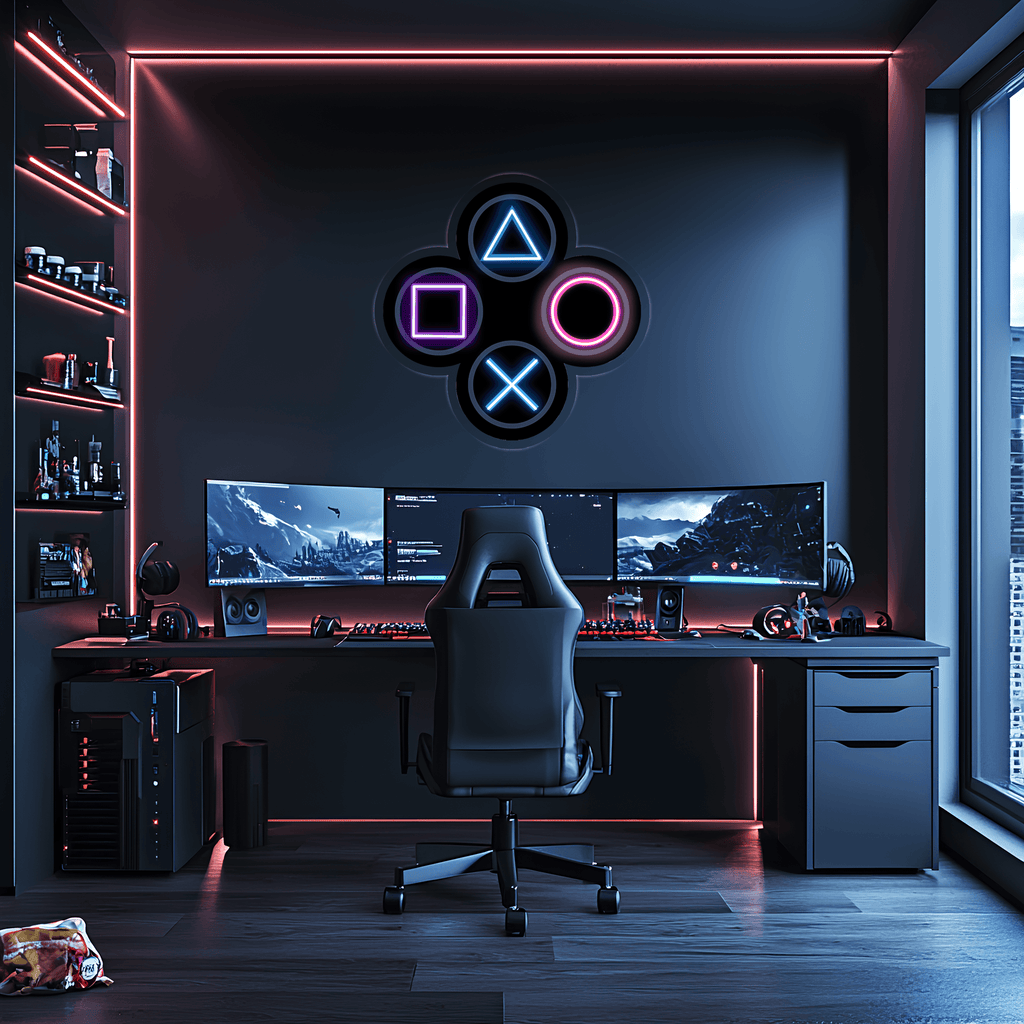 Gamer Plexiglass Neon Art, Gamer Neon Sign, Neon Light Sign, Neon Wall Art