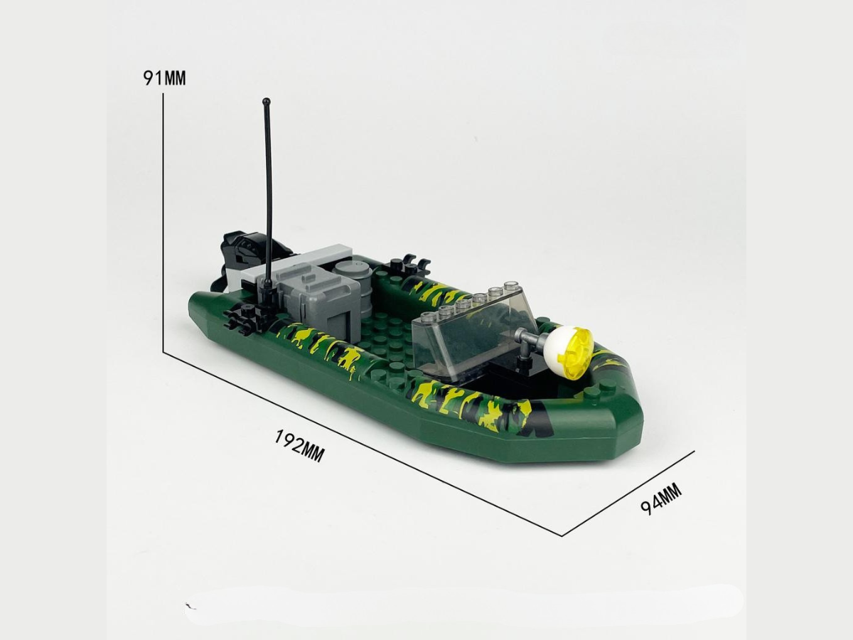 Seal Team With RHIB Landing Boat - Mil-Blox