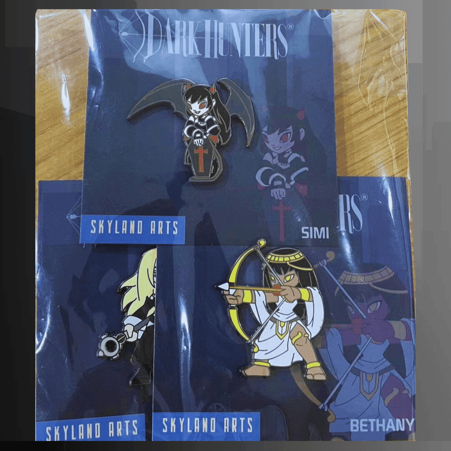 Dark-Hunter Wave1B 3-Pin Pack + FREE STICKERS + save on shipping! - 