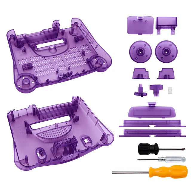 N64 Full Replacement Console Shell Housing Translucent Purple Nintendo 64
