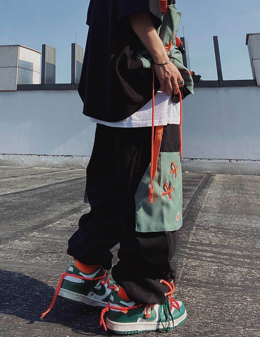 YEP5 UUC Laced Pants - Black / S