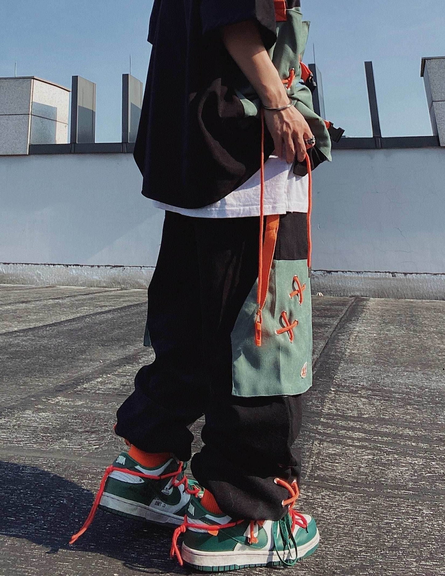 YEP5 UUC Laced Pants - Black / S