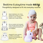 LumiPets® Unicorn - Children's Nursery Touch Night Light