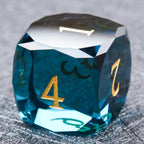 Bear Dice DND Multi-Sided Engraved Glass Gemstone Dice Set