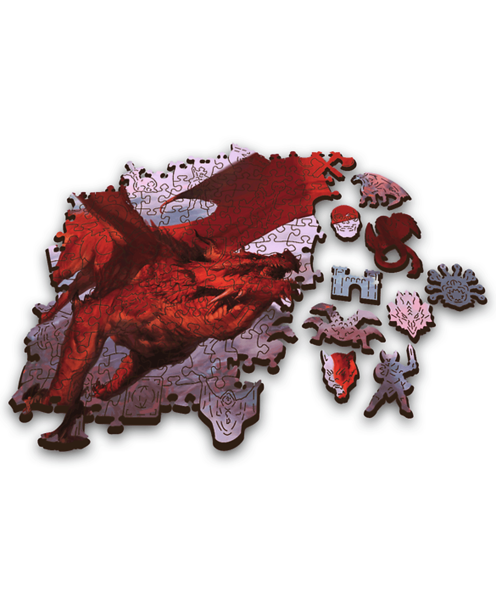 Wooden Puzzle: Dungeons & Dragons - Ancient Red Dragon (Wood Craft) - 