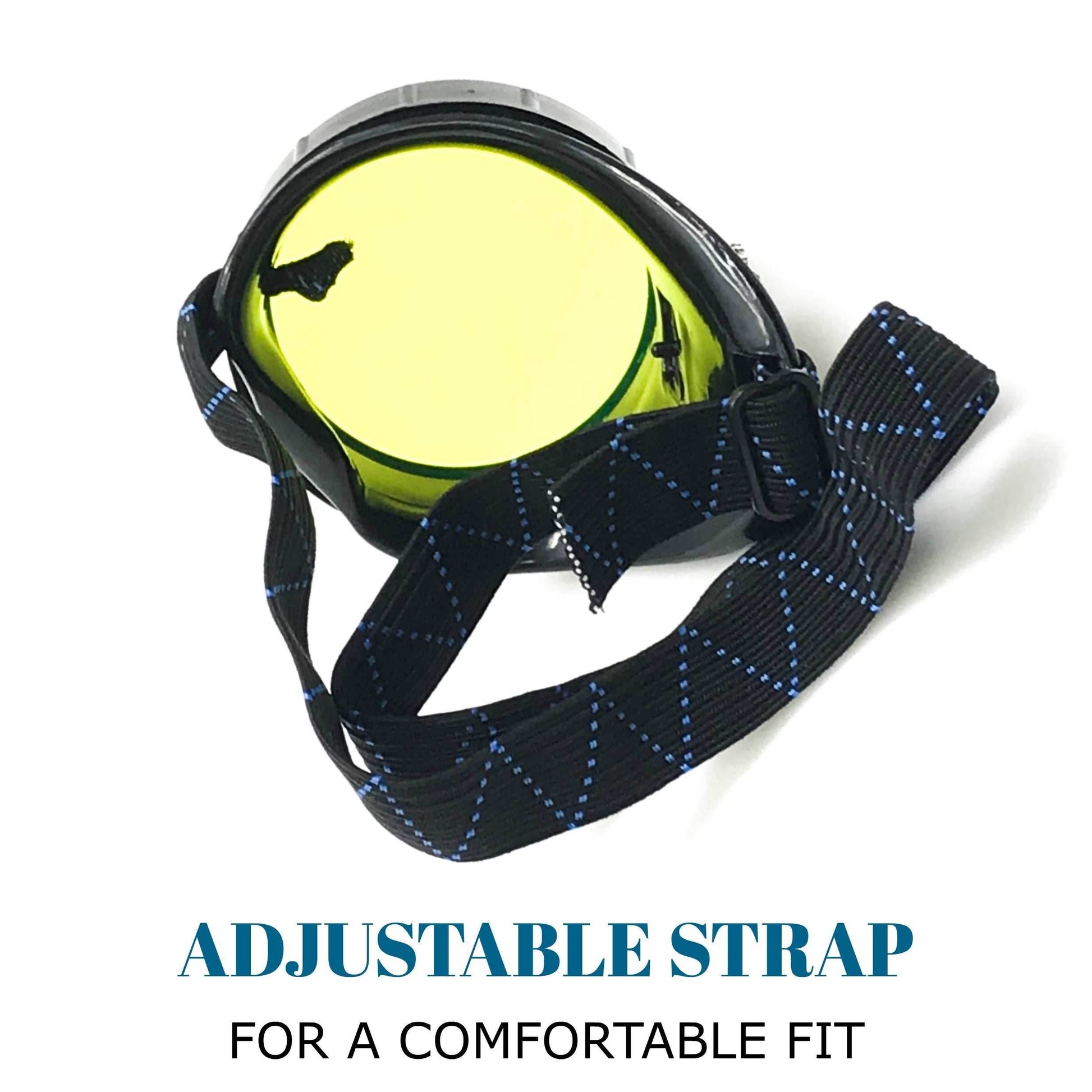 Airship pirate eyepatch monocle Rave goggle - lime green