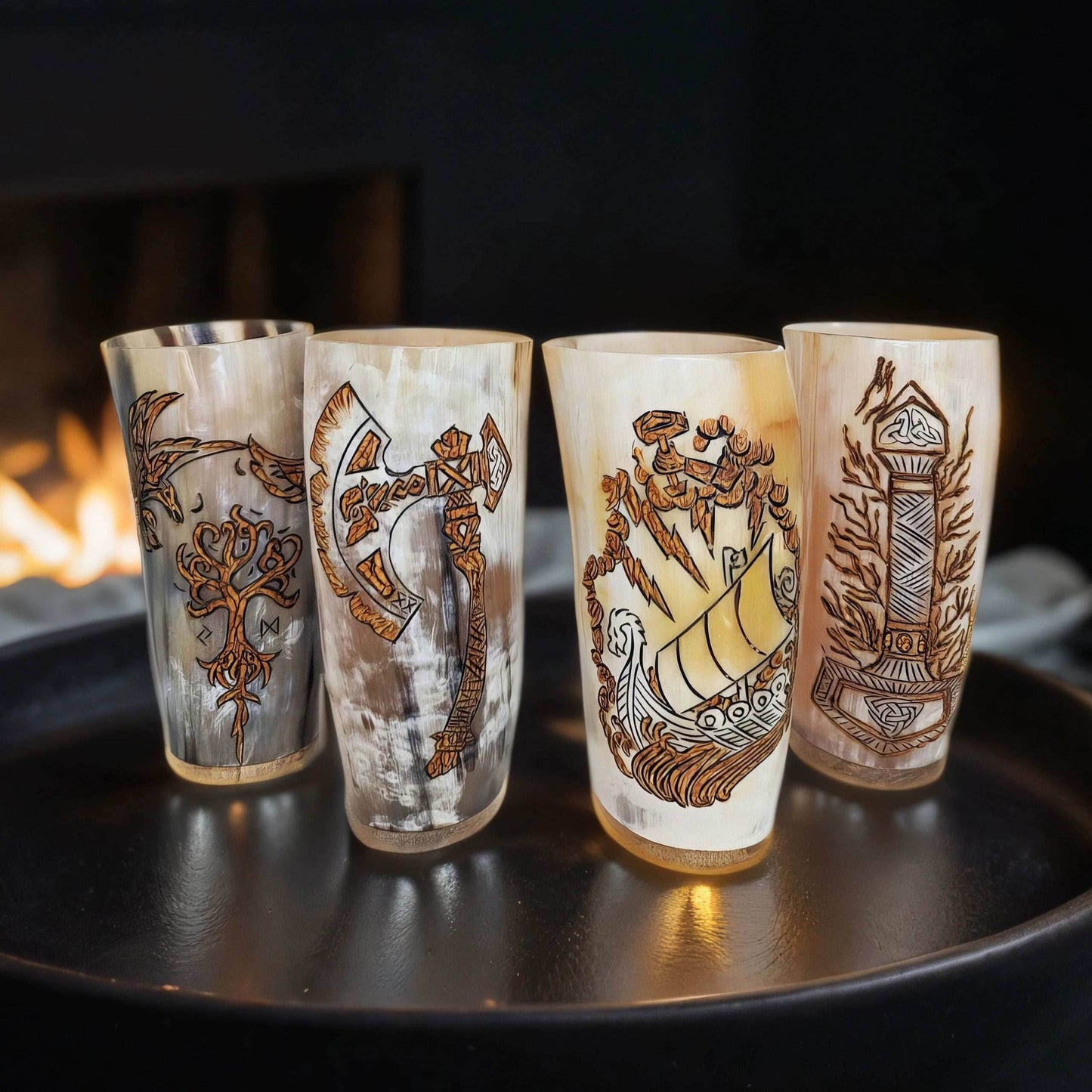 Horn Cups Set (4) - Classic Set