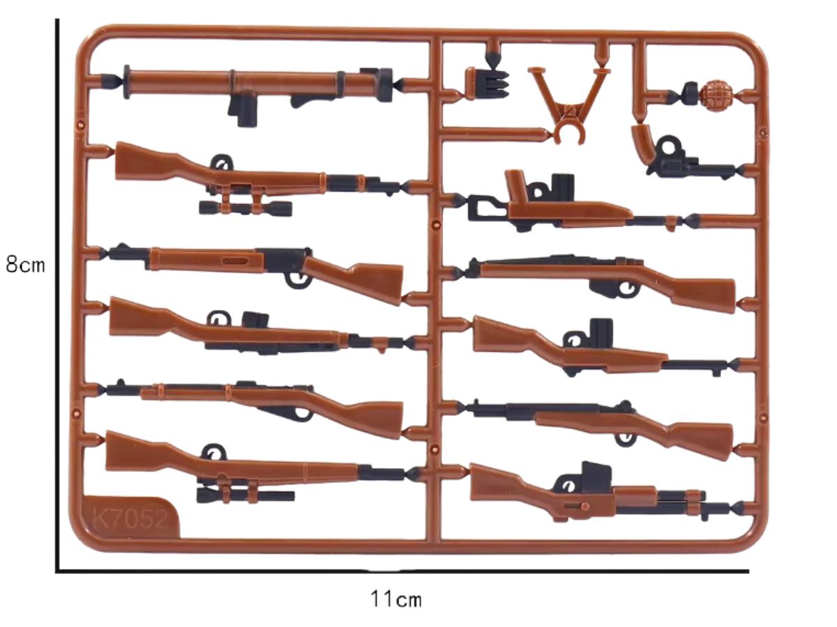 WWII Allied Weapons Pack - Brown and Black - Mil-Blox