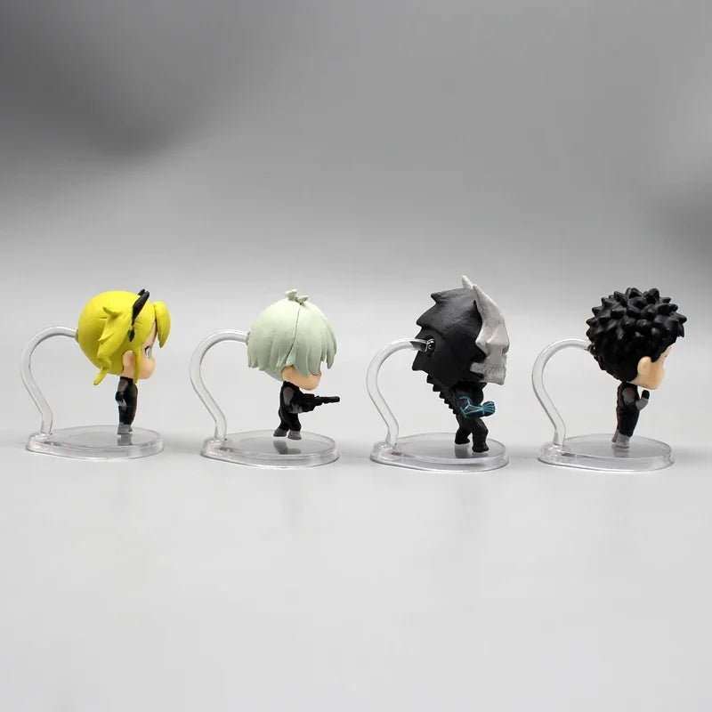 4 pcs Set Anime Toy Kaiju No 8 Capsule Figure Cute Kawaii Chibi Figurines, Kafka Hibino Reno Ichikawa Kikoru Shinomiya PVC Collection Model Toy Gift 4 cm