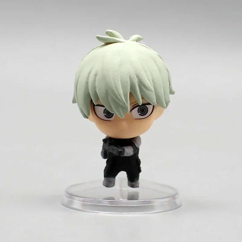 4 pcs Set Anime Toy Kaiju No 8 Capsule Figure Cute Kawaii Chibi Figurines, Kafka Hibino Reno Ichikawa Kikoru Shinomiya PVC Collection Model Toy Gift 4 cm