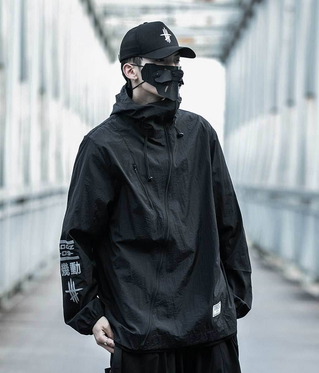 DuskJ4 Scar 09 Windbreaker - White / S