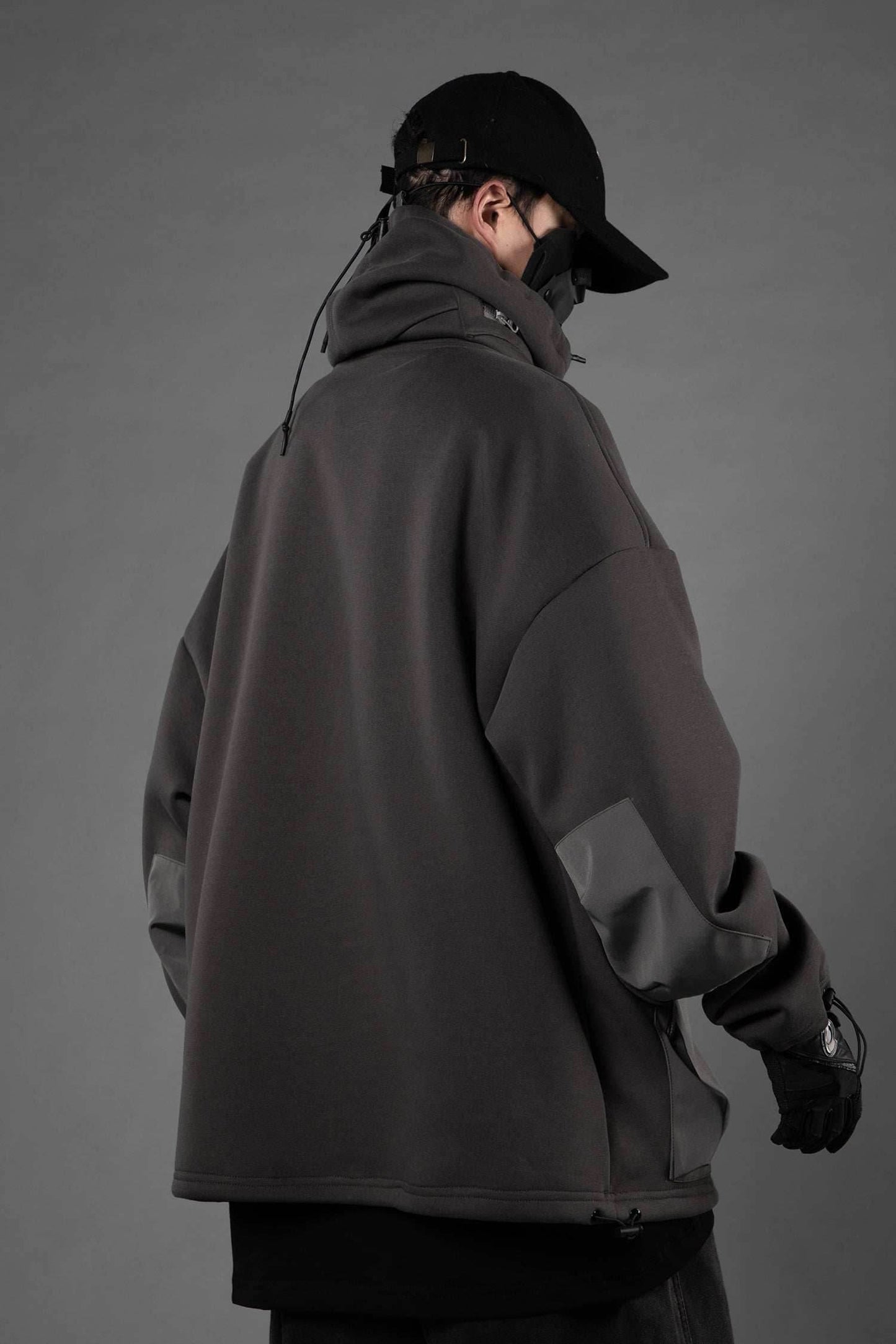 HiH33 Grey Utility Hoodie - Grey / M