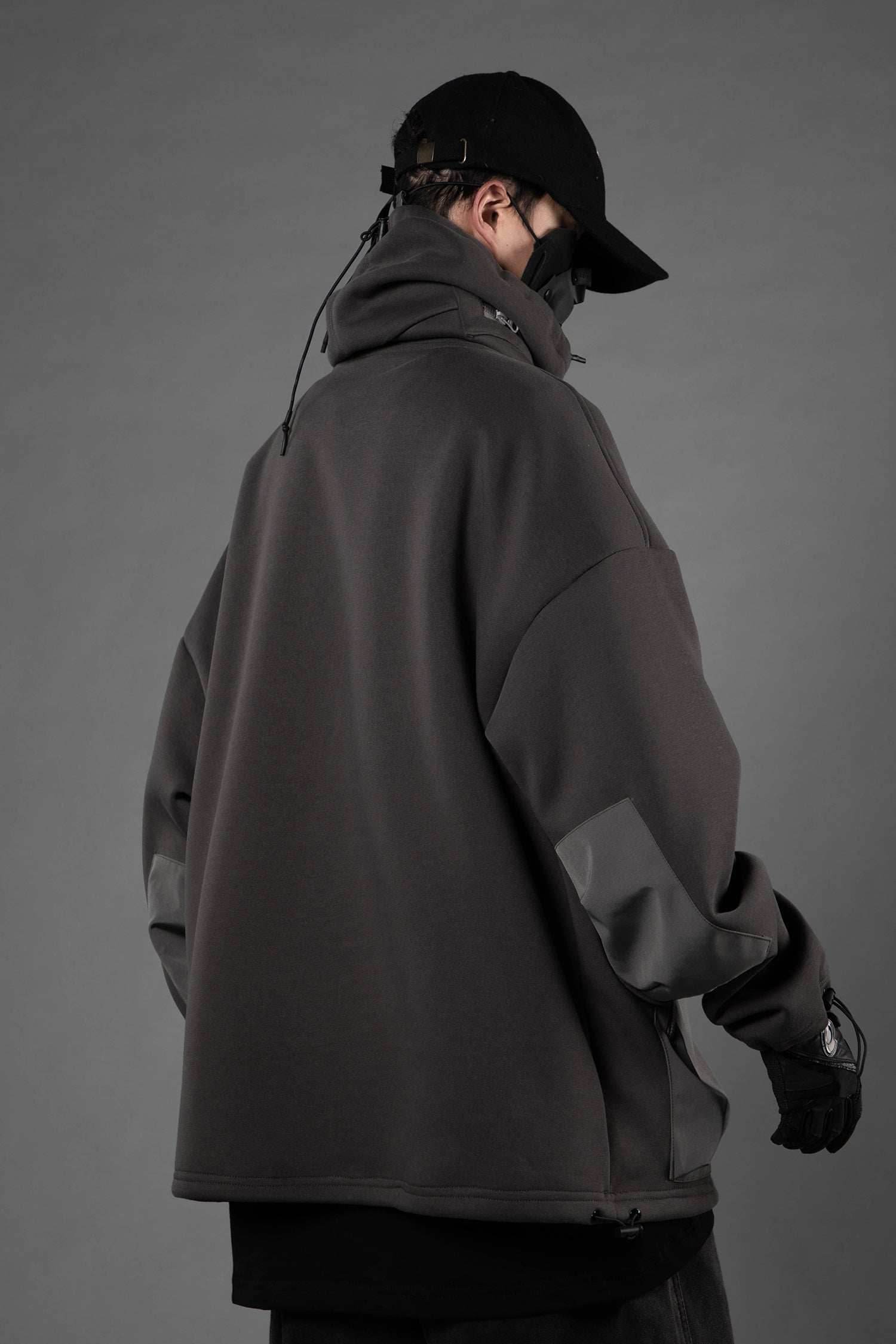 HiH33 Grey Utility Hoodie - Grey / M