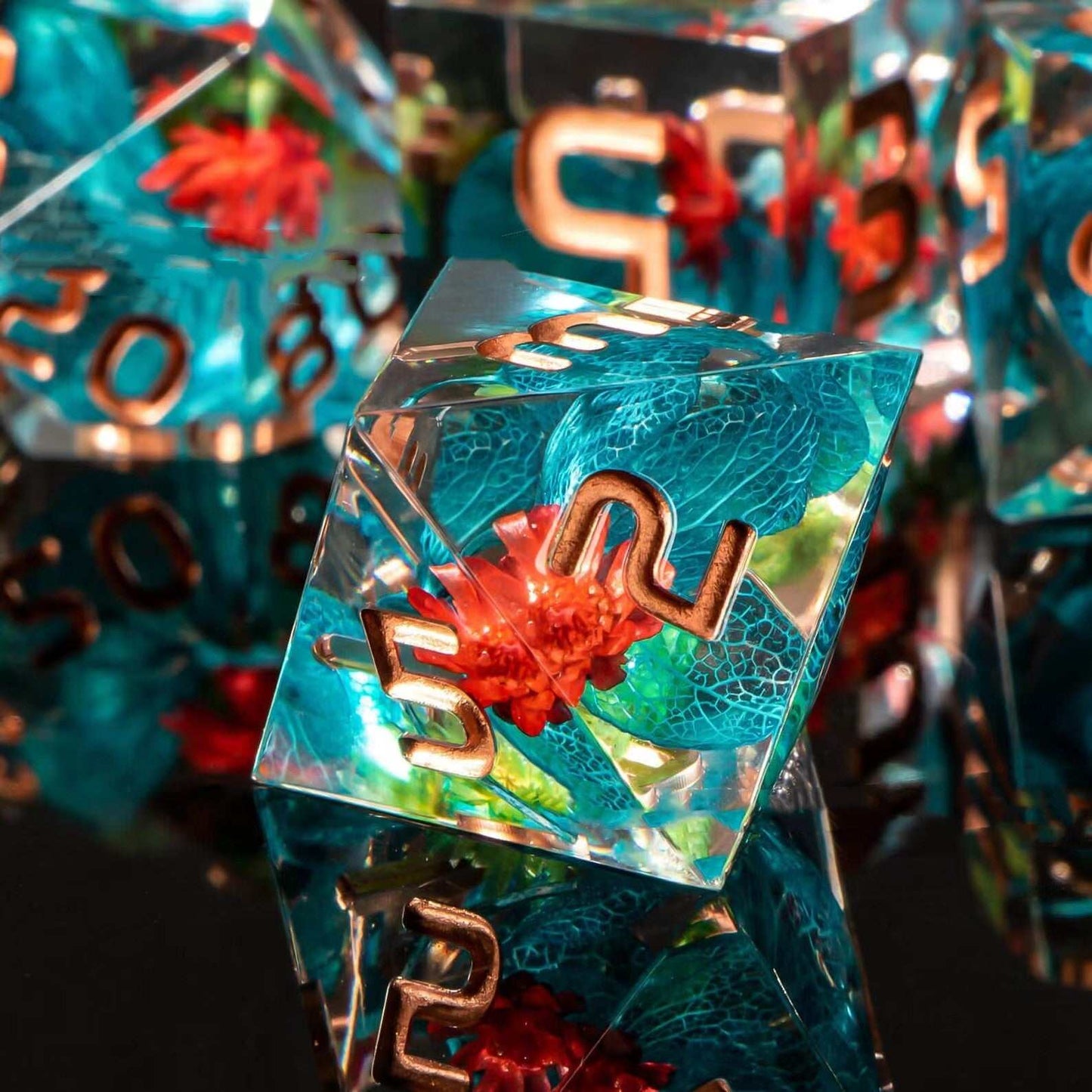 Resin Dice Board Game Polyhedron-DungeonDice1