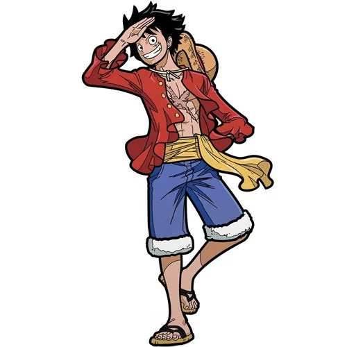 One Piece Monkey D. Luffy Version 2 FiGPiN Classic 3-Inch Enamel Pin - 