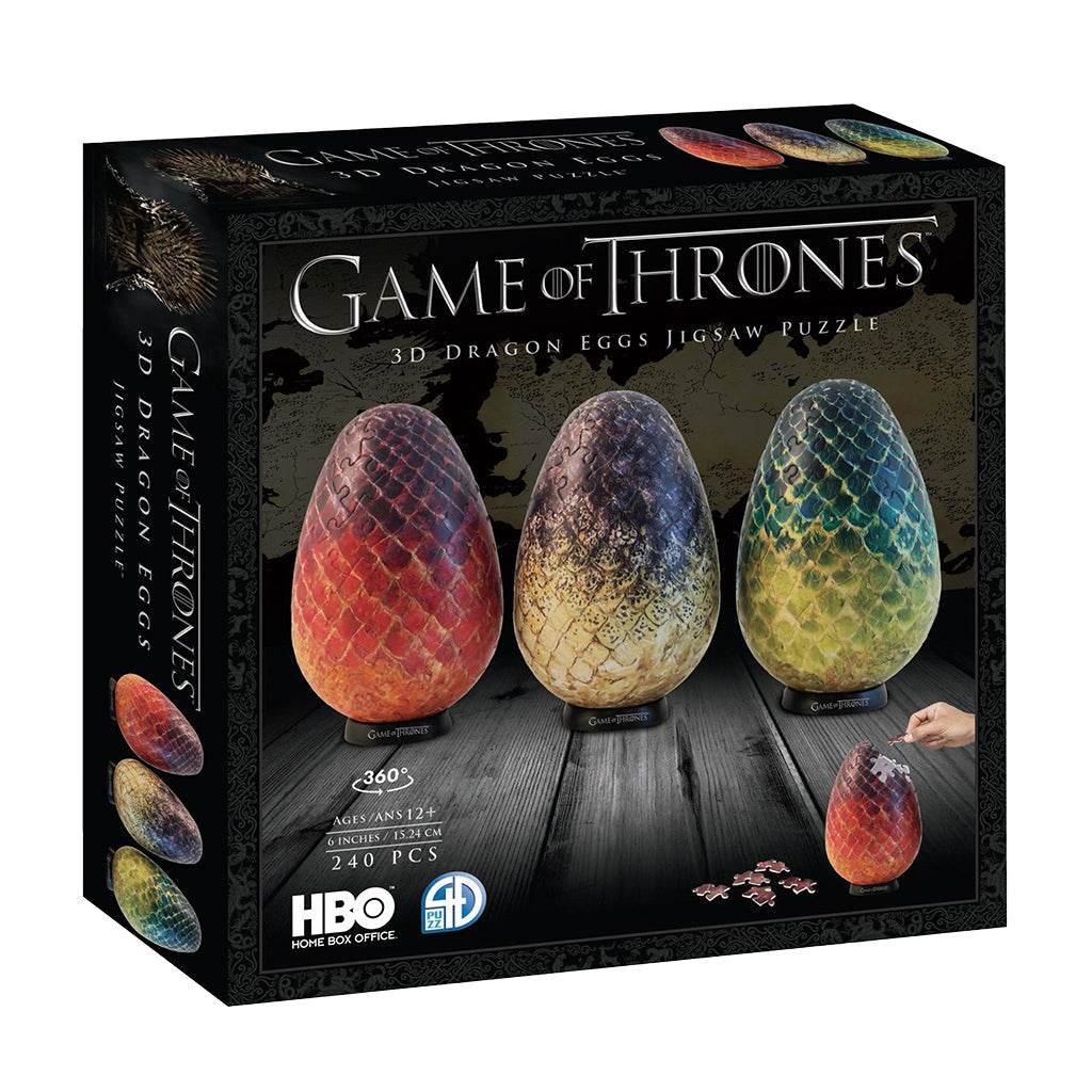4D Paper Model Kit: Game of Thrones Dragon Egg Set - 