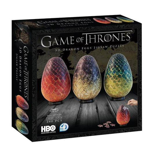 4D Paper Model Kit: Game of Thrones Dragon Egg Set - 