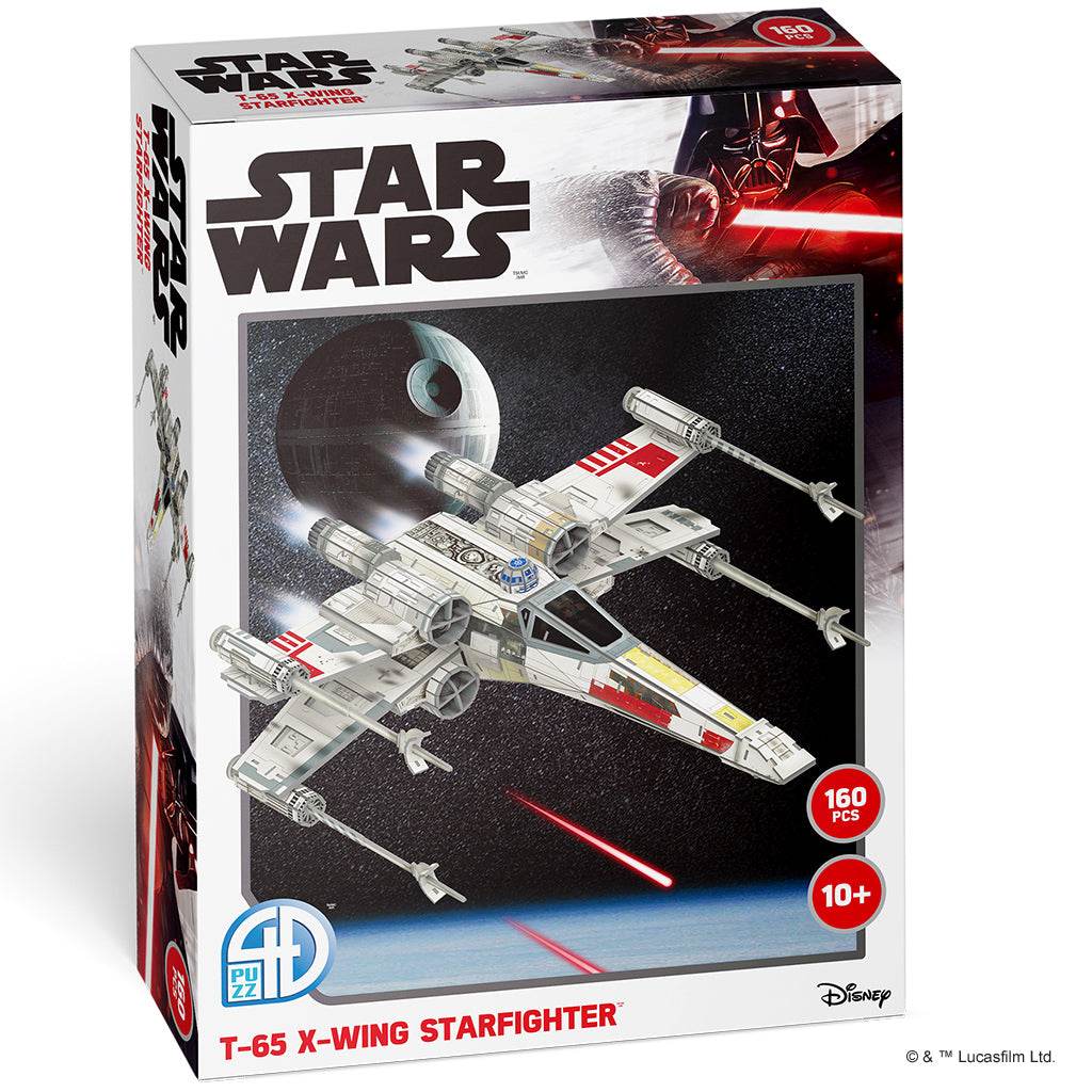 4D Paper Model Kit: Star Wars T-65B X-Wing Star Fighter - 
