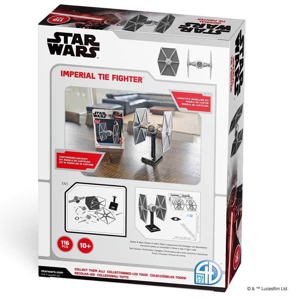 4D Paper Model Kit: Star Wars TIE Fighter TIE/LN - 