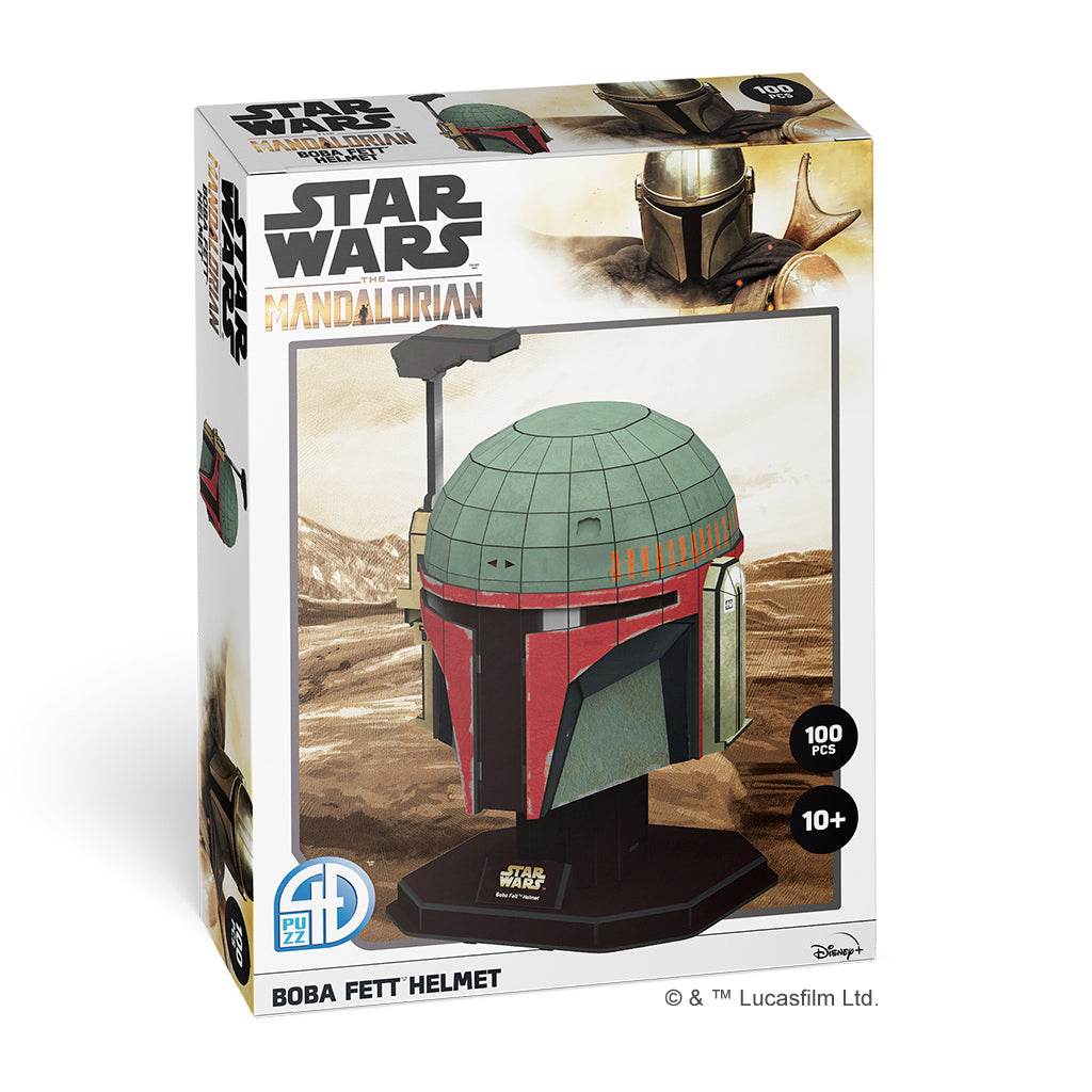 4D Paper Model Kit: Star Wars Boba Fett Helmet Style #1 - 