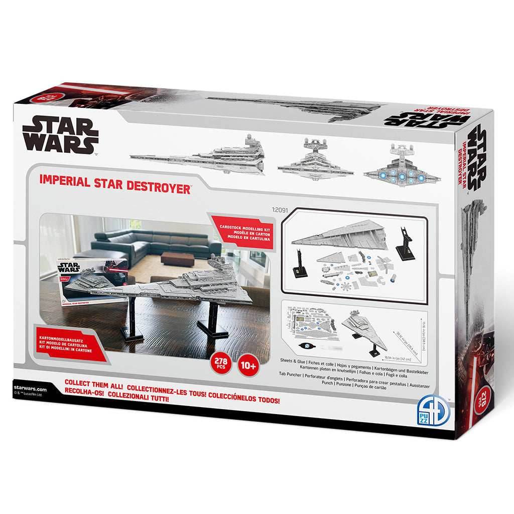 4D Paper Model Kit: Star Wars Imperial Star Destroyer - 