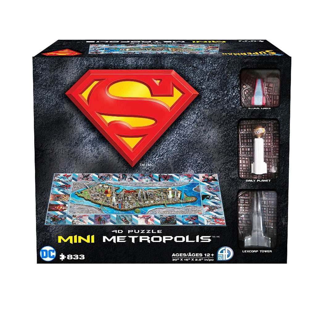 Superman - Mini Metropolis 4D Puzzle - 