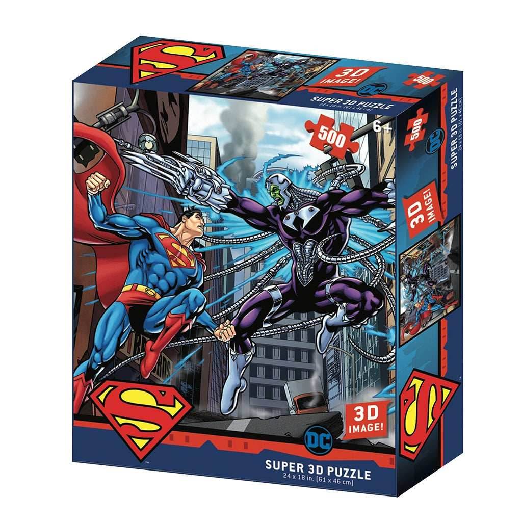 Lenticular 3D Puzzle: DC - Superman vs Electro - 
