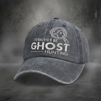 "I'd Rather Be Ghost Hunting" Embroidered Baseball Cap – Vintage Washed Hat