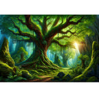 Ingooood Jigsaw Puzzle 1000 Pieces- Forest morning light - Entertainment Toys for Adult Special Graduation or Birthday Gift Home Decor