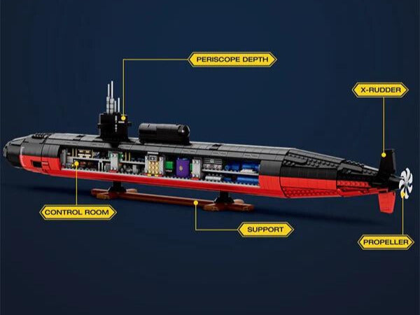 Los Angeles Class Nuclear Attack Submarine - Legendary Series - Mil-Blox