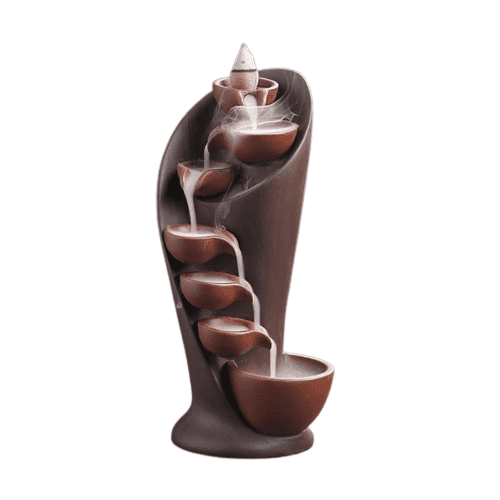 SpaceKeeper Waterfall Backflow Incense Burner - Blue