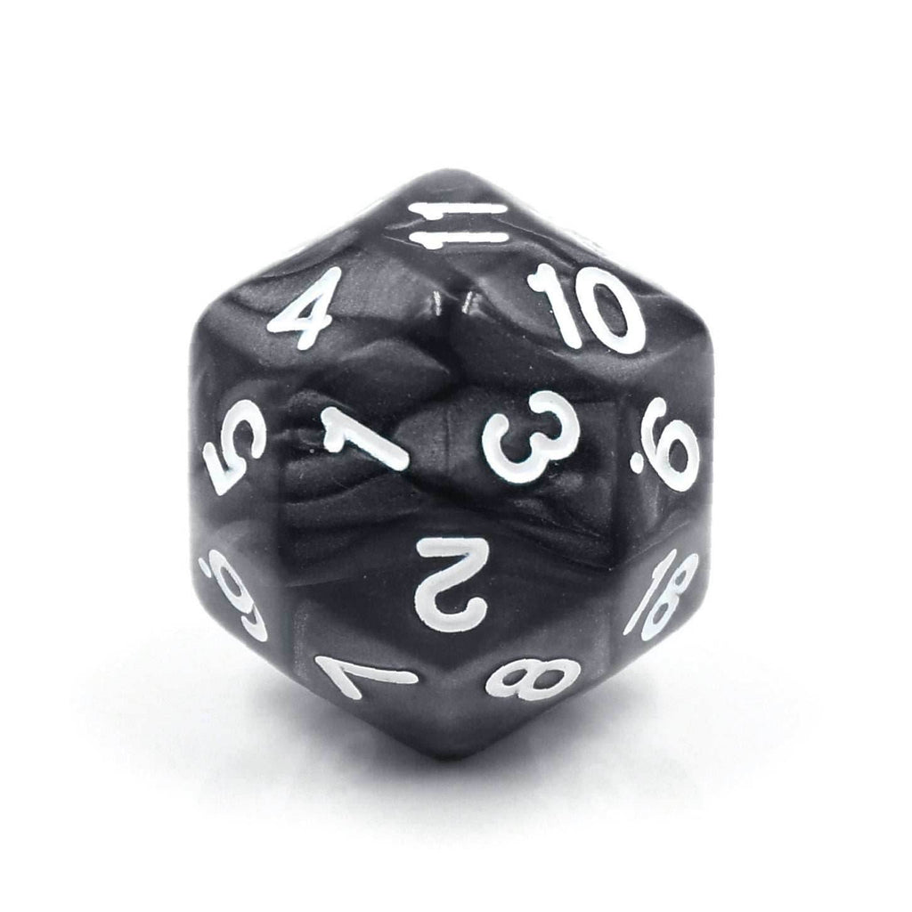 D30 Black Pearl Single Die 30 Sided/s by HDdice / HengDadice - 
