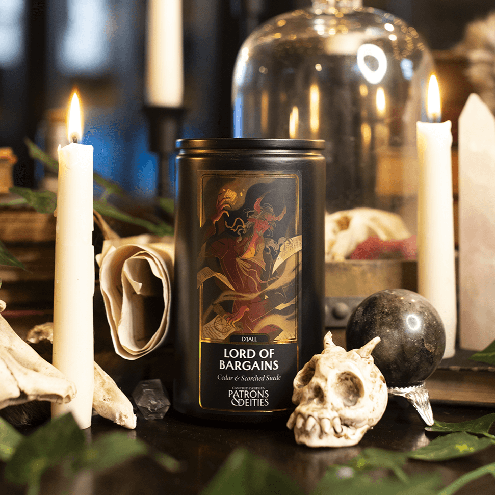 Cantrip Candles - D'Jall, Lord of Bargains 16 oz. - 