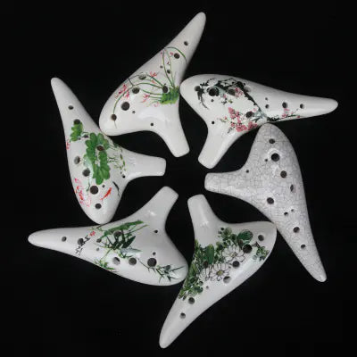 Hand-Painted C Key Ocarina - 12 Holes Professional