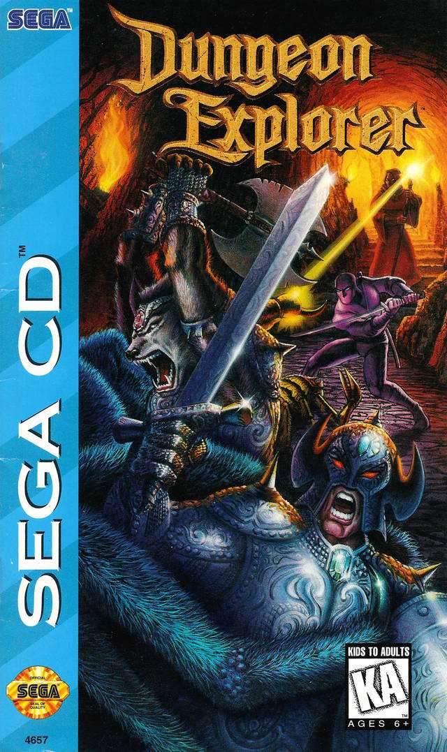 Dungeon Explorer (Sega CD) - Game Manual Only