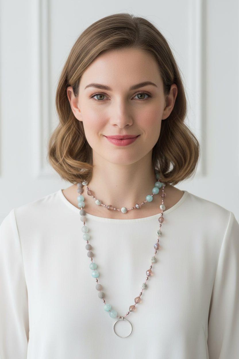 Starfire Moonflower Long Necklace