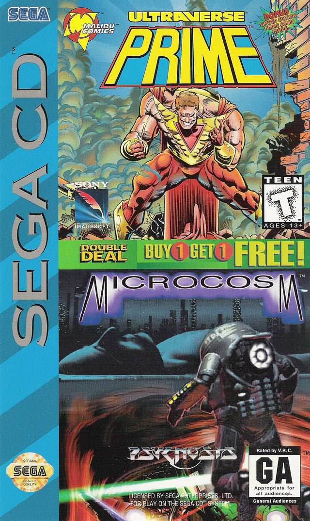 Ultraverse Prime/Microcosm (Sega CD) - Game Manual Only