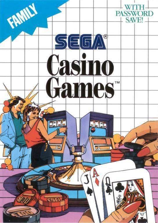 Casino Games (Sega Master System) - Game Manual Only